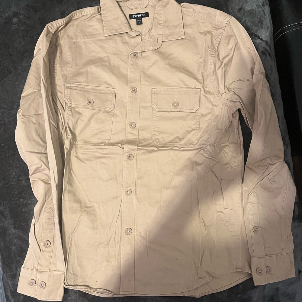 Tan Men’s Long Sleeve Express Shirt